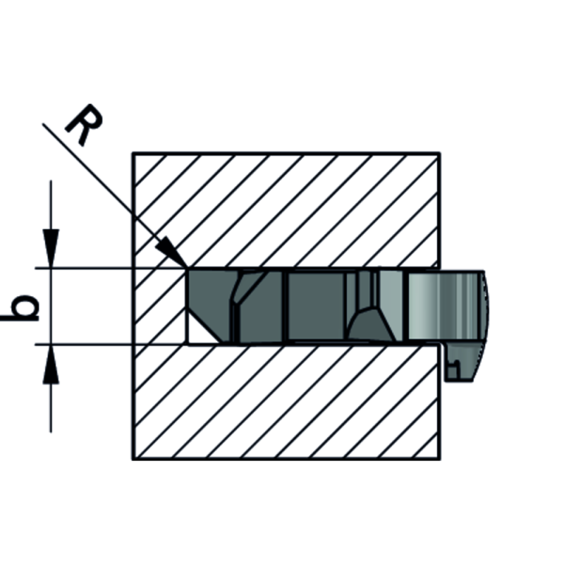 Ріжуча пластина X1250.X150.01 Фрезерування пазів b=1,5 /tmax=16,5 мм, Z=12 K10F
