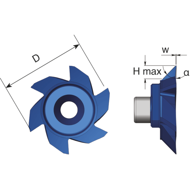 Cutting insert SC200 F A45 for angle milling 45° (insert size 20mm) AMT8