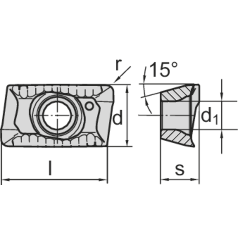 Фрезерна пластина ADHX 120412-FR-ALC HW4410