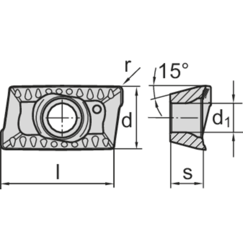 Фрезерна пластина ADKX 120420-SR-TR HC4640