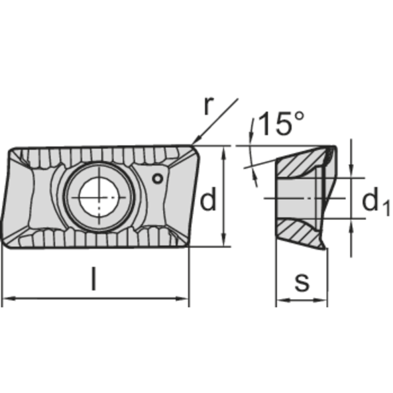 Фрезерна пластина ADHX 170512-FR-ALC HC4410