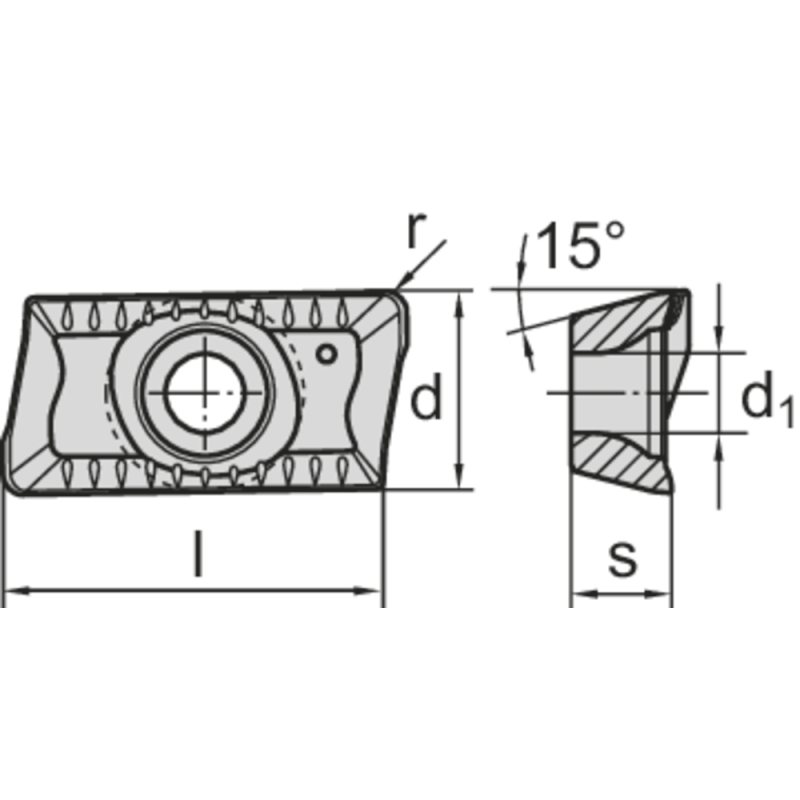 Фрезерна пластина ADKX 170516-SR-TR HC4640