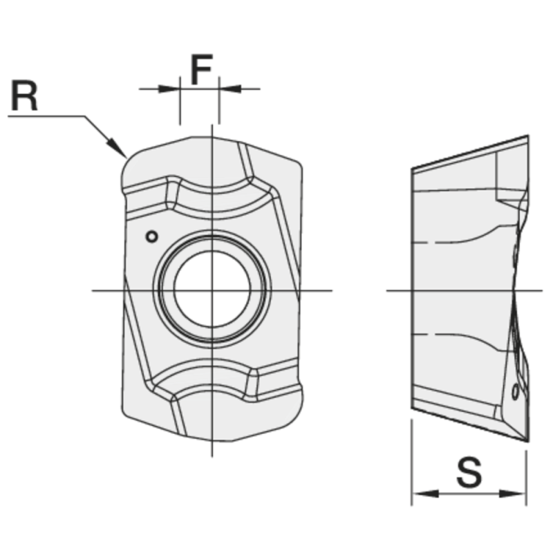 Indexable cutting insert XPET 060210 ZER-HF PHP930