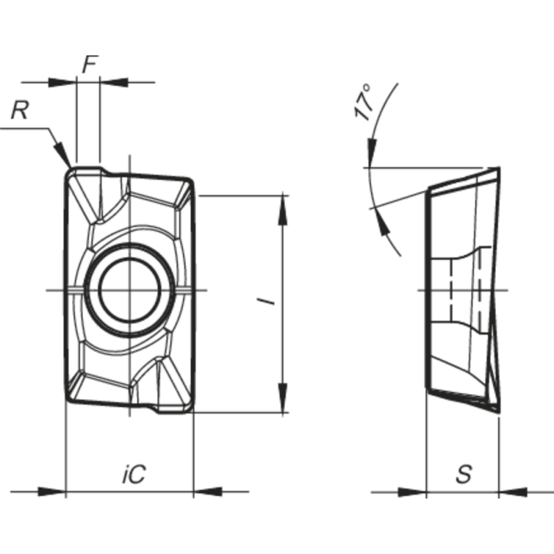 Змінна ріжуча пластина APKT 160408 PDSR-X1 PH6920