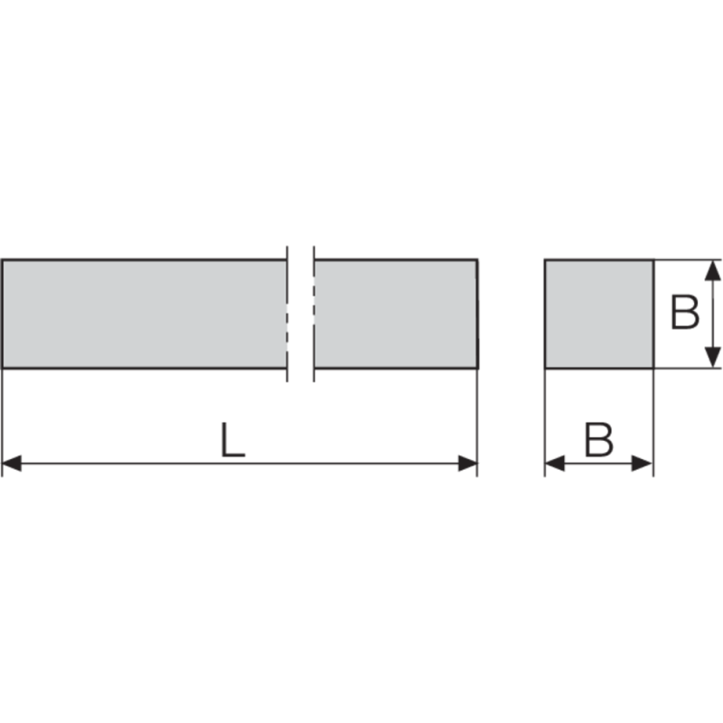 Turning bar HSS-Co10 DIN4964B (square) 4x4x40mm