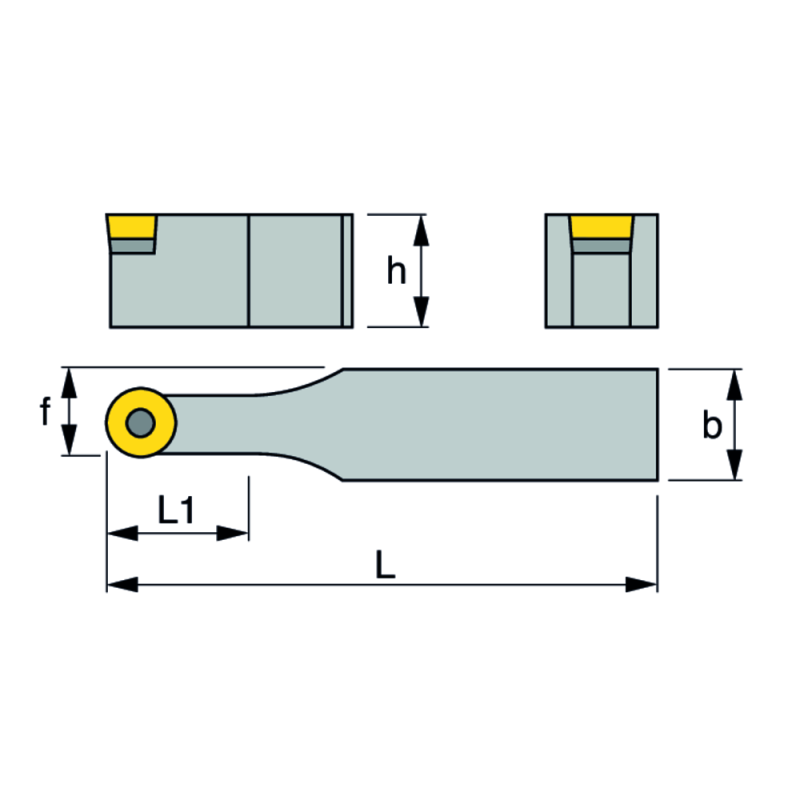 Clamp mounting SRDC-N 2020 K12, setting angle 90°, for turn. inserts RC.T 1204..