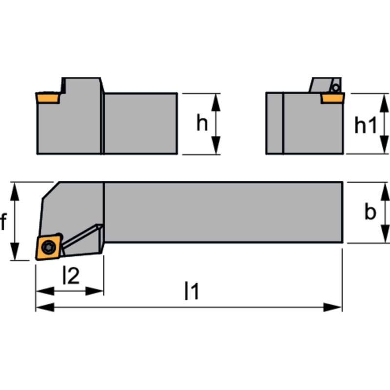 Тримач інструменту DLOCK SCLCL 2020H09 A IC 93° для DP CC…09