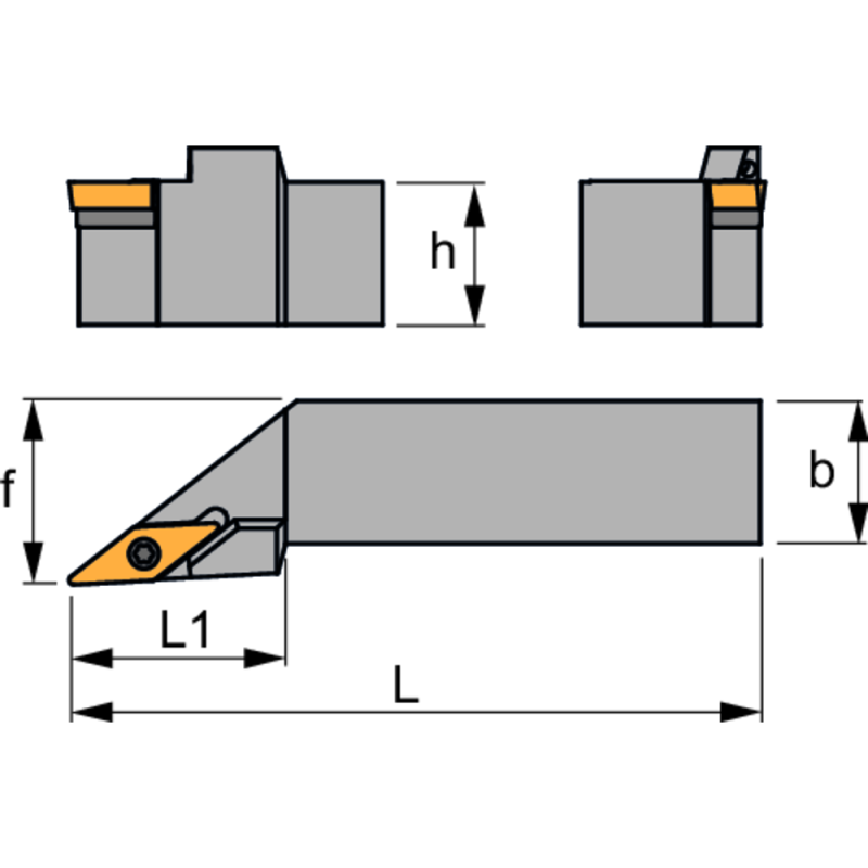 Тримач інструменту DLOCK SVJCR 2020K11 A IC 93° для DP VC…11