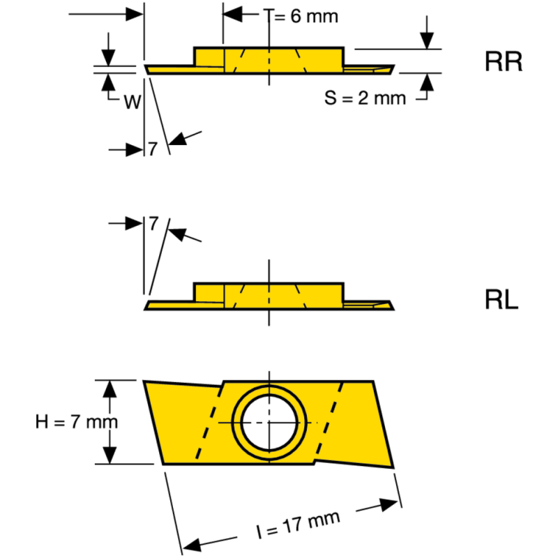 Grooving insert SAL11P100RR-P07 PH7920