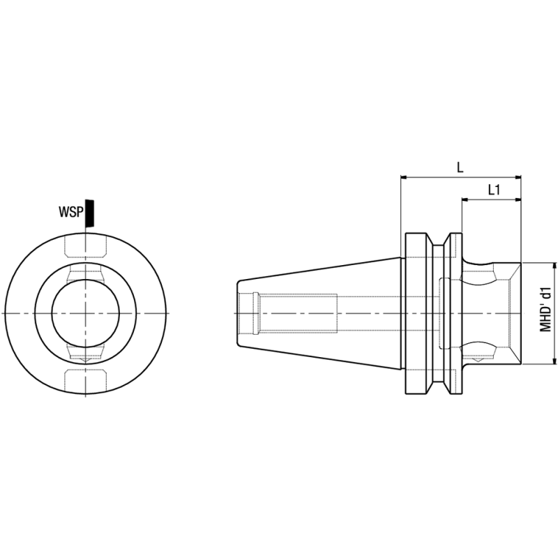 Базовий тримач MHD MAS403 BT30 MHD'50.60