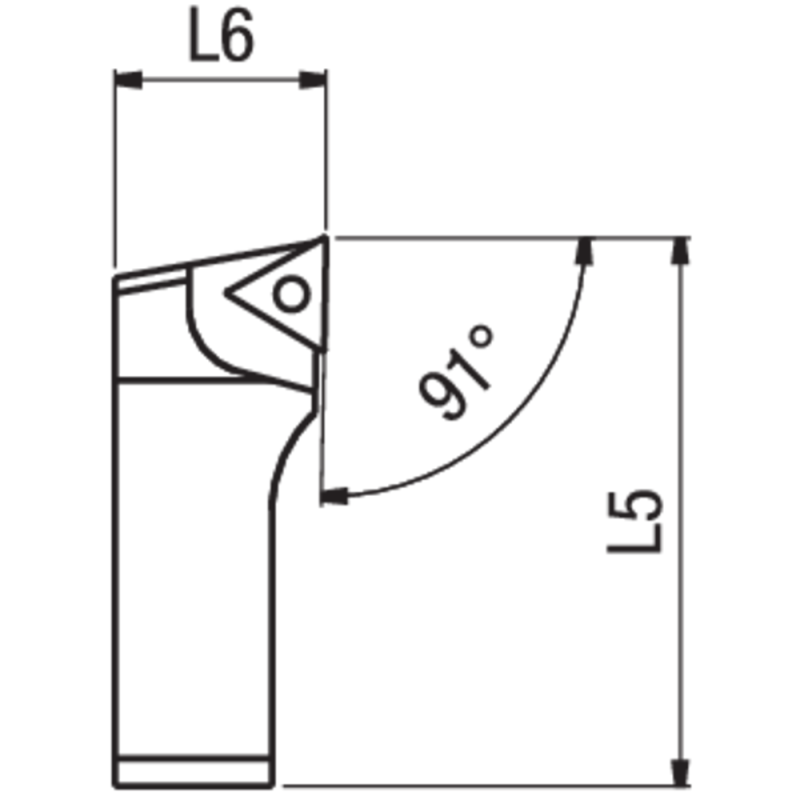 MHD insert holder SFTP 25 Ø28-38mm (for insert TPGX 0902..)
