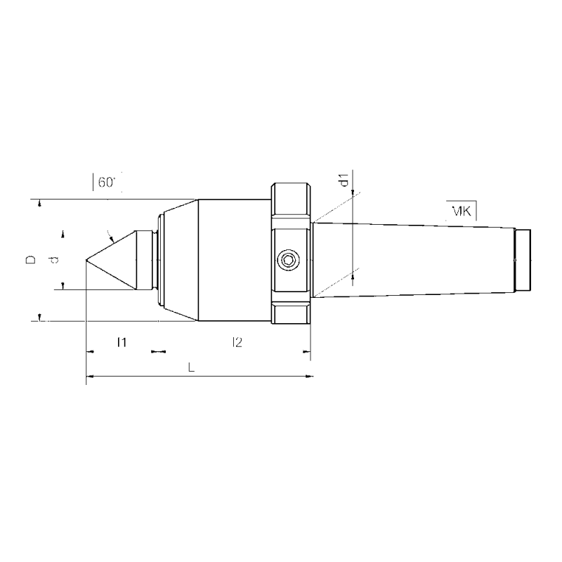 Центрувальна точка живої форми MK4