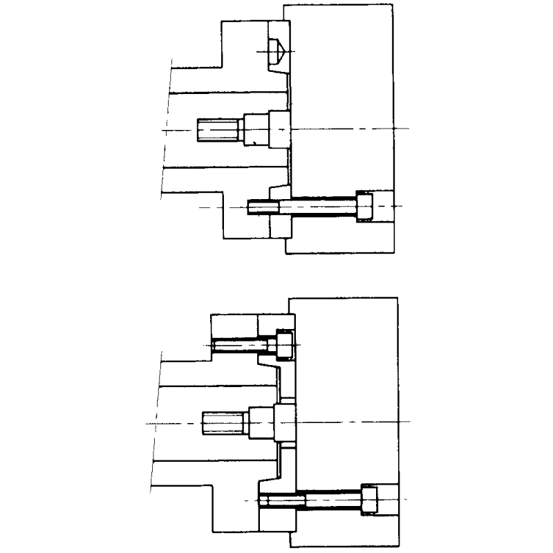 Фланець для 2-кулачкового патрона 160/169 мм A2-05