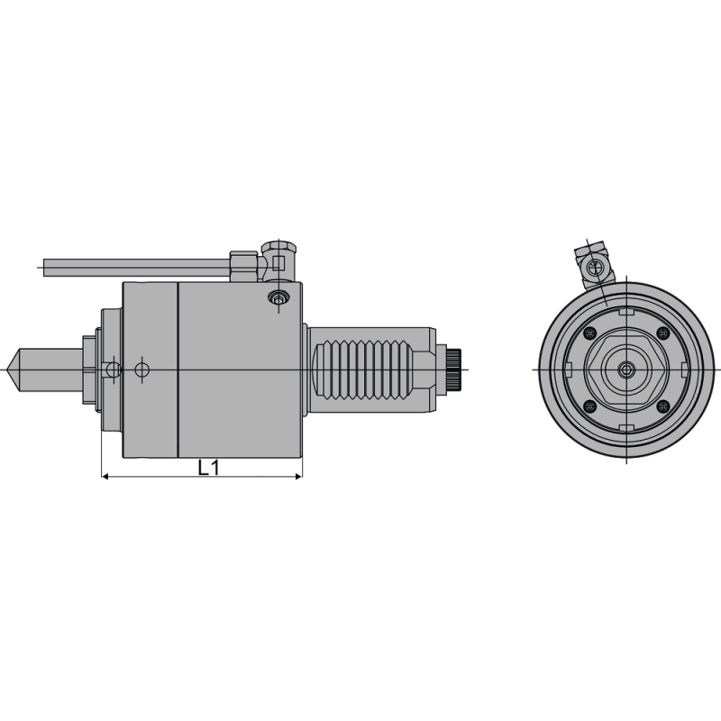VDI 40 drilling/milling head, straight collet mount ER32, PRECI-FLEX® - IC/EC