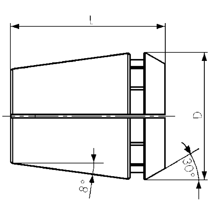 Цанговий затиск DIN6499 ER40 472E 22 мм (8 мкм)