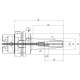 Hydraulic expansion chuck 3° DIN69893 HSK-A63, 6mm ultra-slim version