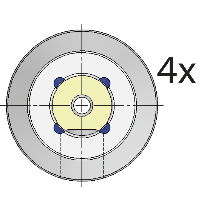 Milling cutter holding fixture (DIN6359) DIN69871AD SK40, 6mm A=50mm with CB