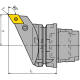 HSK-T 63 rotating holder PDJNL15