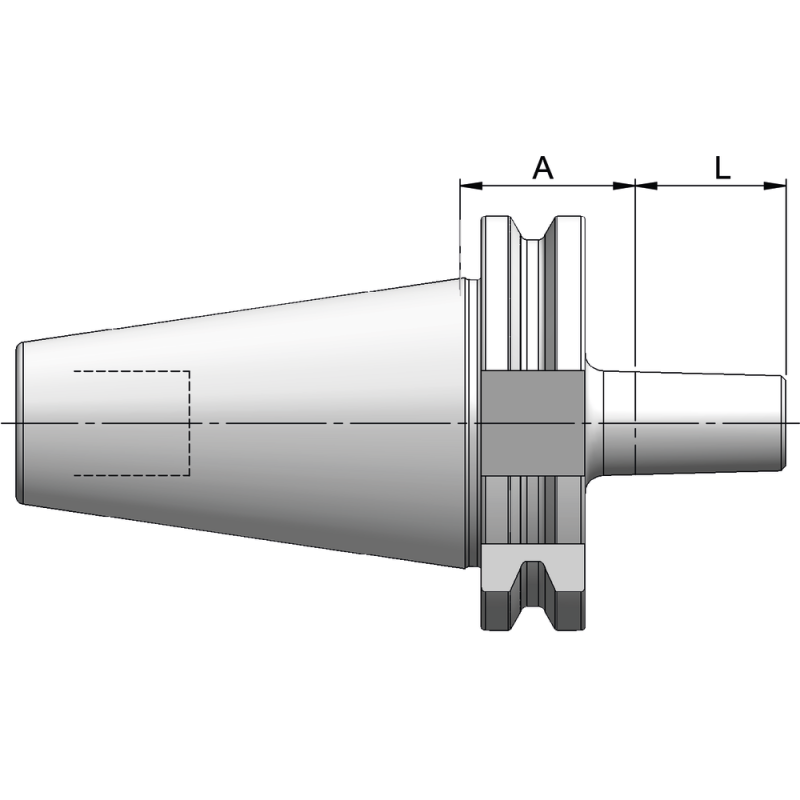 Drill chuck holding fixture MAS403 BT40, B12 DIN238 JIS B 6339 A=32mm