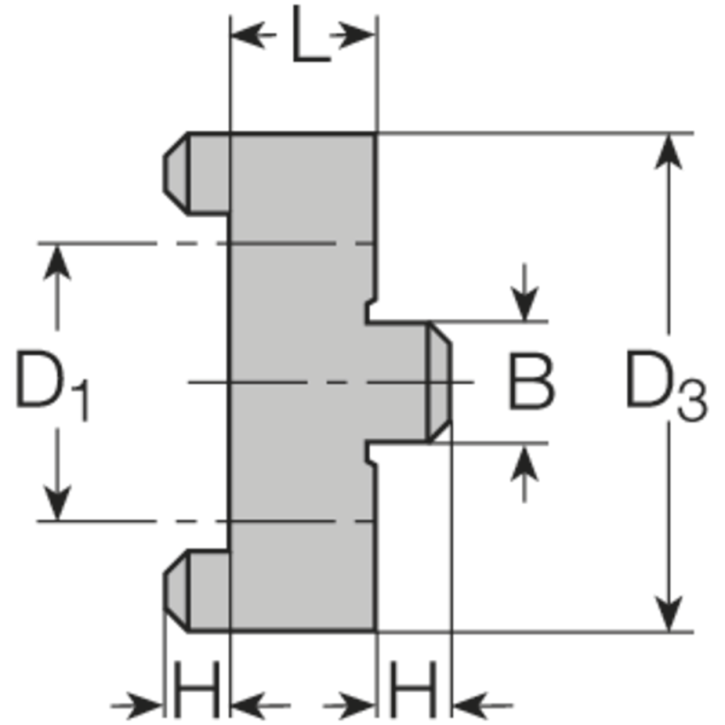 Follower ring DIN6366 for shell-type milling cutter arbour 16mm