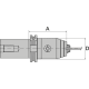NC short drill chuck with spur gear system DIN69880 VDI40, 0.5-16mm