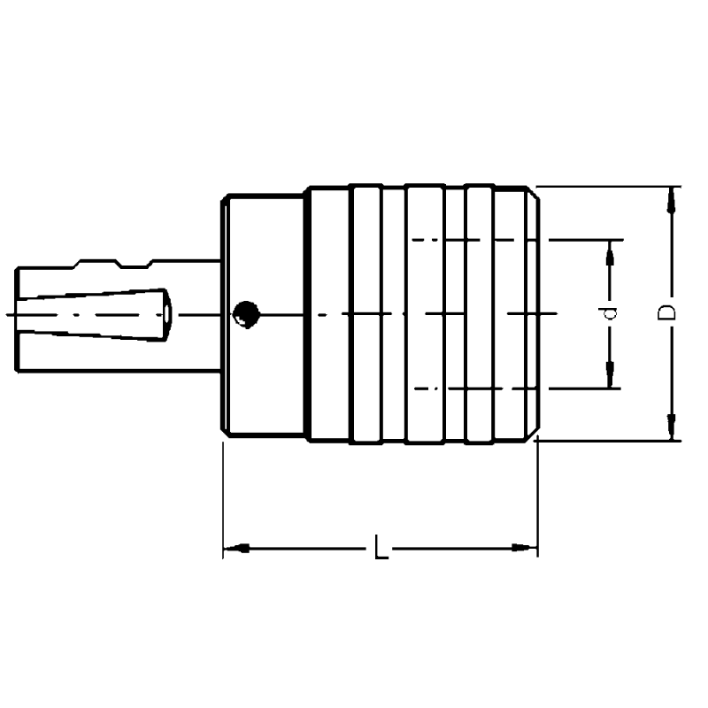 Thread cutting quick-change chuck str. 25mm, M3-M12 A=41mm