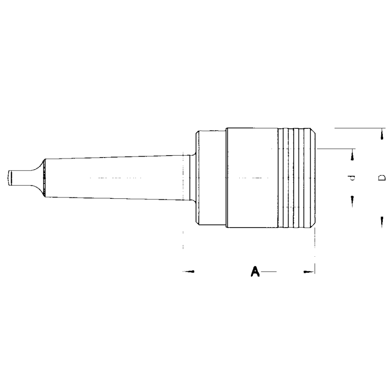 Thread cutting quick-change chuck DIN228B MK2, M3-M12 A=46mm 46mm