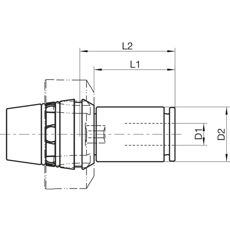STH4 synchro tool head for M8; M11 - ER25