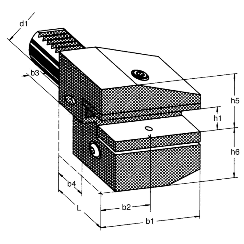 Tool holder DIN69880 B4, 20x16x30mm