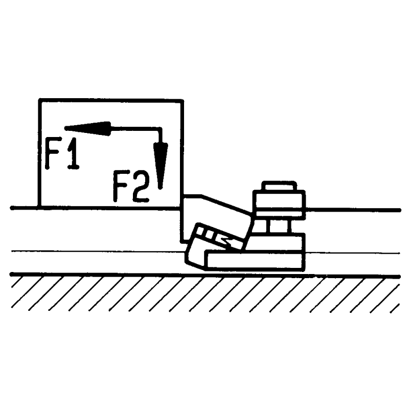 Flat clamp Mini Bulle T-slot 12mm