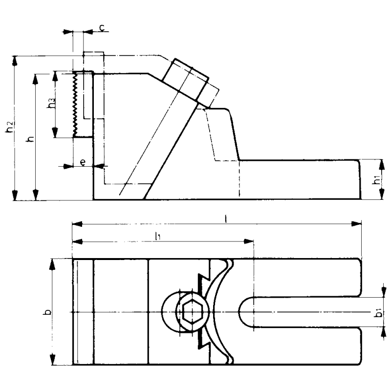 Heavy-duty clamping jaw for T-slot 43435