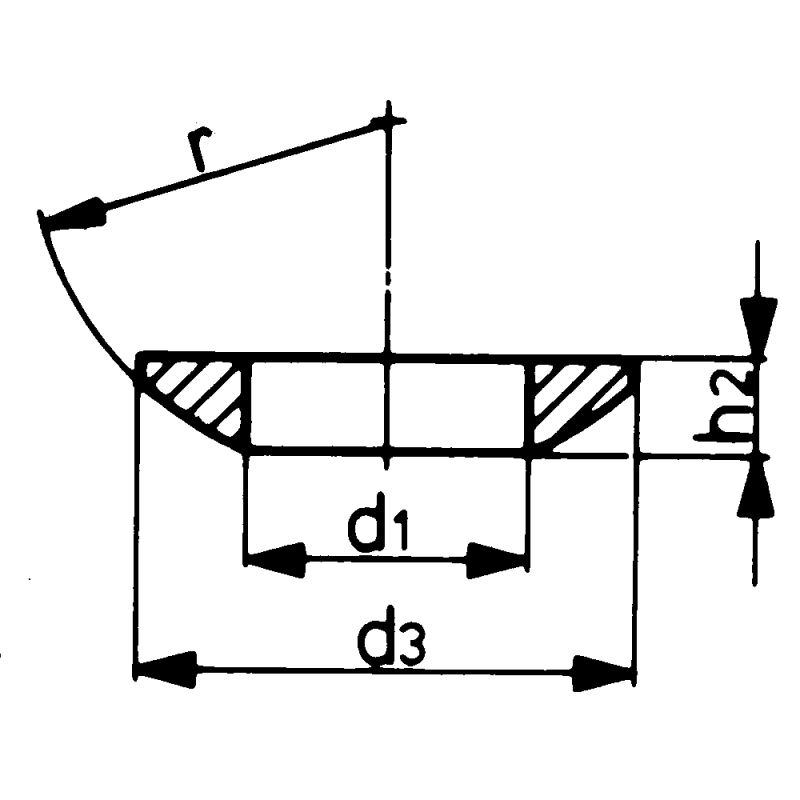 Сферична шайба DIN6319C M6
