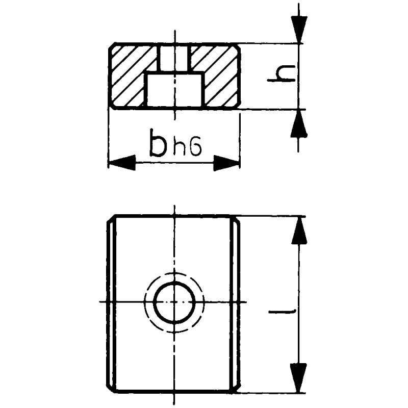 Шліцьова гайка, плоска 10 мм