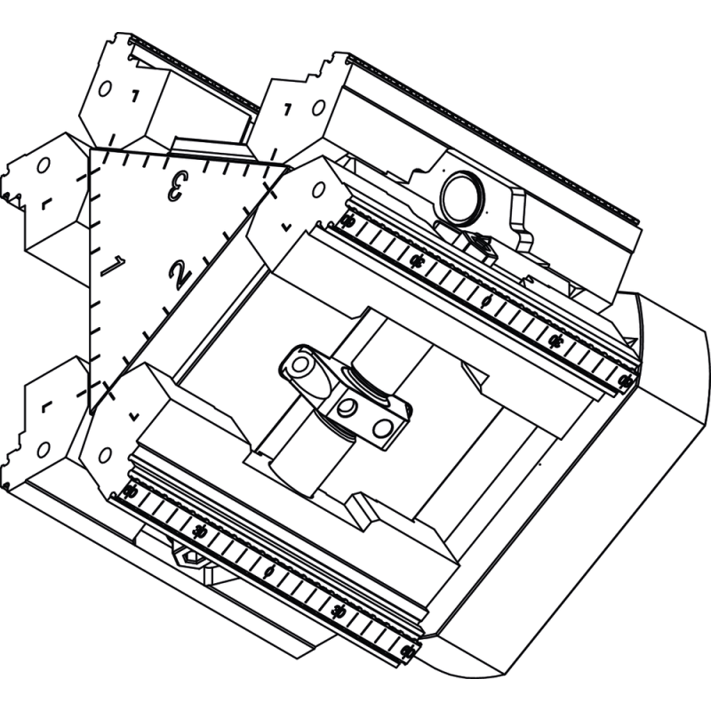 3-стороння затискна вежа BB 125 мм