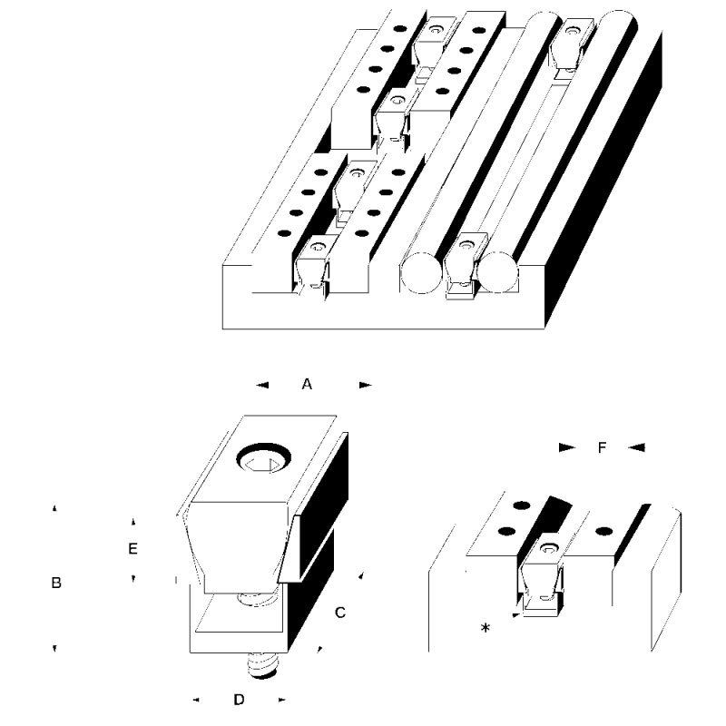 Подвійний клиновий затискач M 2 (6 шт.)