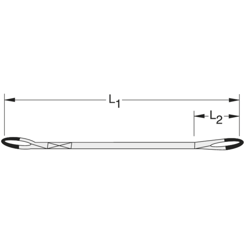 Lifting strap HBD-01000, length 1 meter (violet)