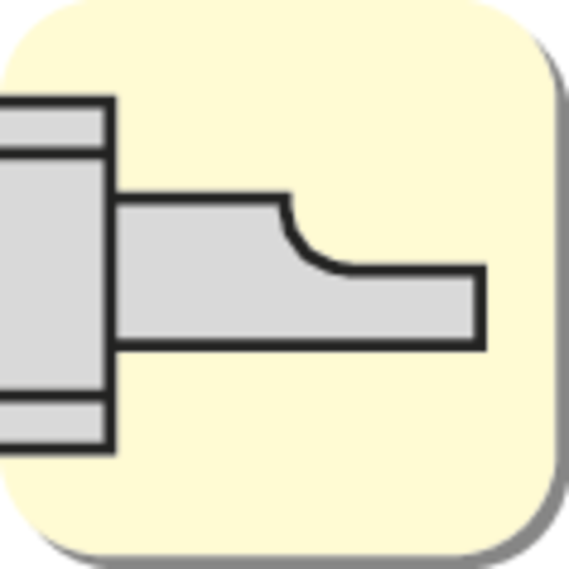Vernier callipers 100 mm (0.05 mm) locking screw on top, flat depth bar