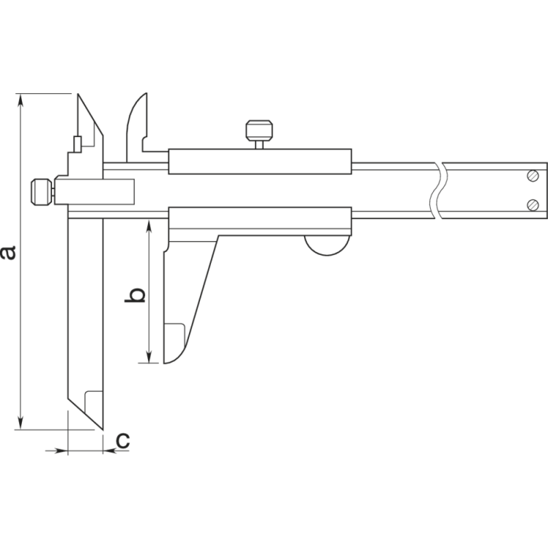 Special-purpose digital calliper 200 mm (0.01 mm) IP67 with adjustable meas. yes