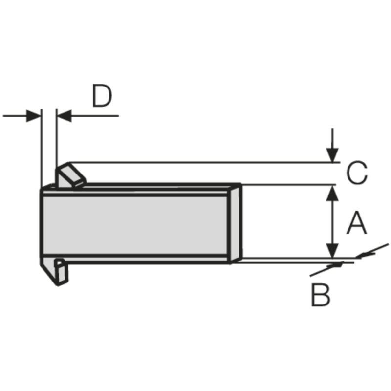 Depth gauge 200mm (0.05mm) with offset measuring faces