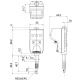 Digital dial indicator 5mm (0.01mm) ID-B (readings from above)