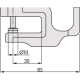 Thickness gauge 0-10mm (0.01mm) projection 30mm ceramic