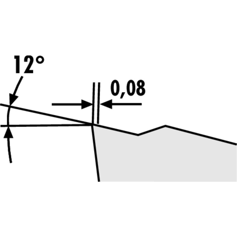 Indexable cutting insert VBMT 160404-MM3 APM25T (ISO M/P) coated