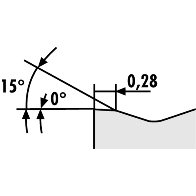 Indexable cutting insert DNMG 150612-RP2 ACP15T