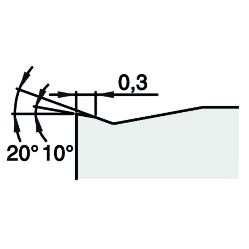 Indexable cutting insert TNMG 160408-SF PHS215