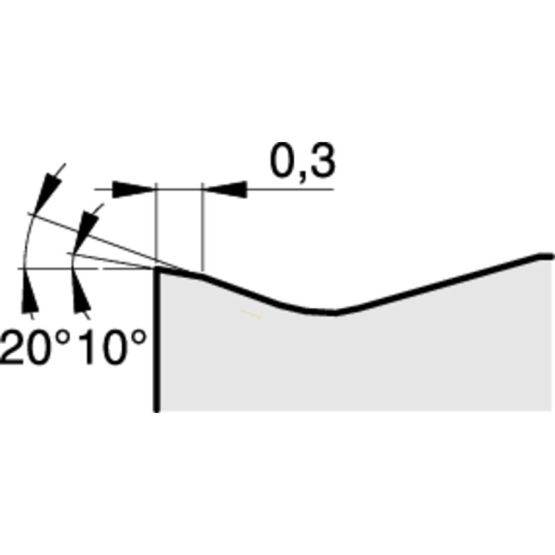 Indexable cutting insert TNMG 160404-SS PHS225