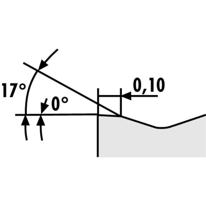 Indexable cutting insert VBMT 160408-XM1 ACP15T