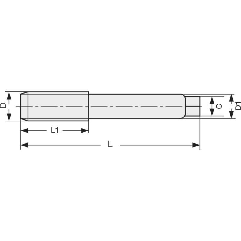 Hand tap HSS DIN352 set UNC 7/8"-9 blind/through-hole