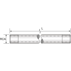 Coolant pipe extension 302T-2SRM 1/8'' x 150 mm