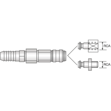 Швидкоз'ємне з'єднання 322T-2SRM 1/8'' x 9 мм