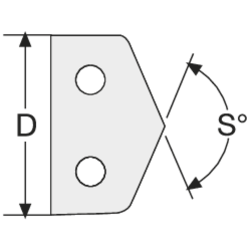 Cutting insert GEN2 TA® Series 1 Carbide C1-K35 21.5 mm AM300®